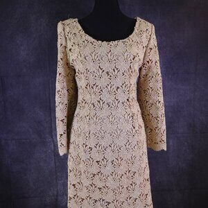 Vintage Dress -Custom Made -One of a Kind -Gold